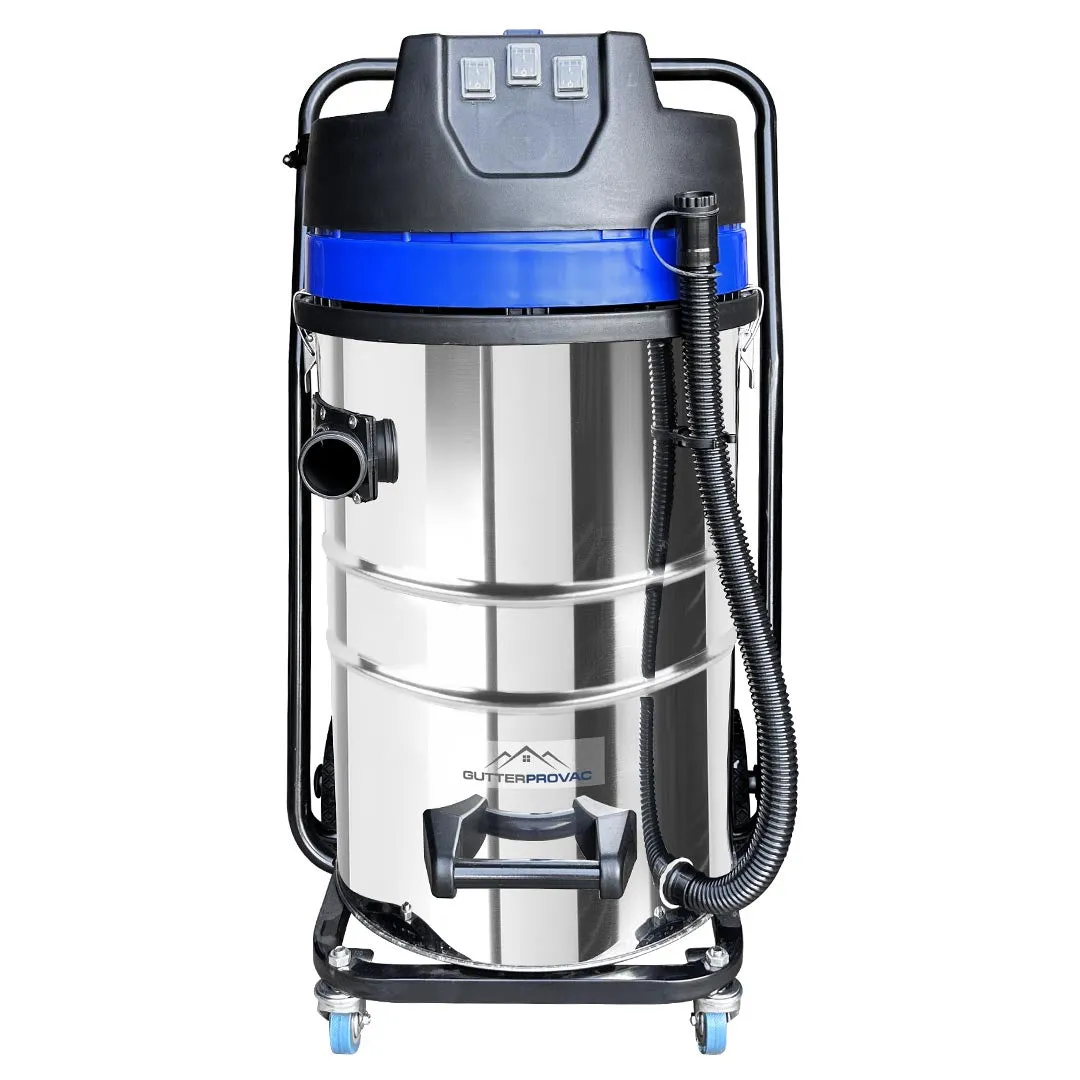 40ft (2 Story) Gutter Vacuum Cleaning System with 20 Gallon Classic Cyclone 3600 Watt 3 motor Vacuum (bundle discount)