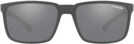ARNETTE Man Sunglasses Matte Black Frame, Polarized Dark Grey Lenses, 58MM