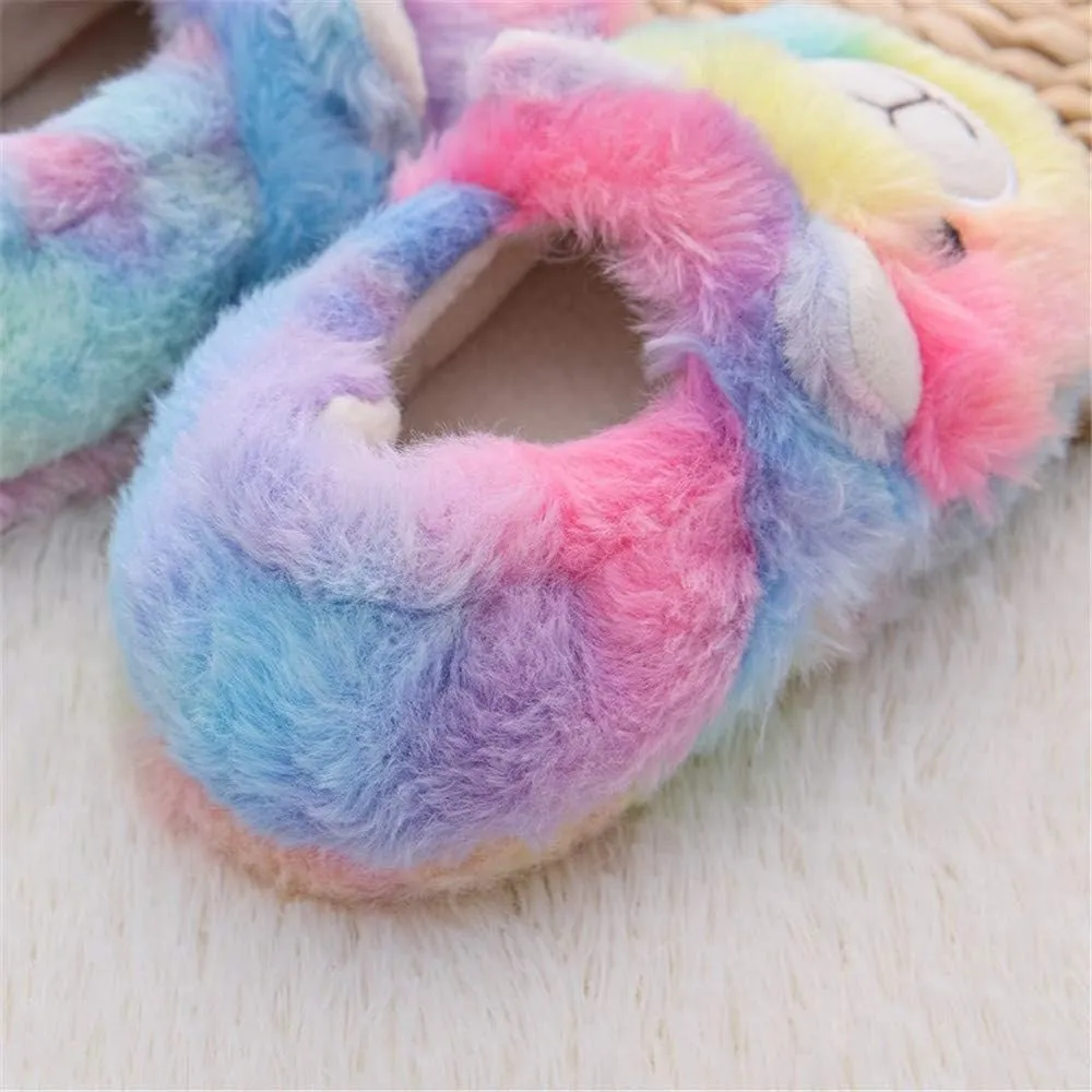 Baby Girl's Premium Soft Plush Slippers Cartoon Warm Winter House Shoes