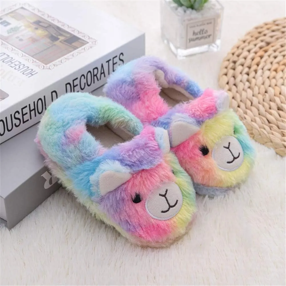 Baby Girl's Premium Soft Plush Slippers Cartoon Warm Winter House Shoes