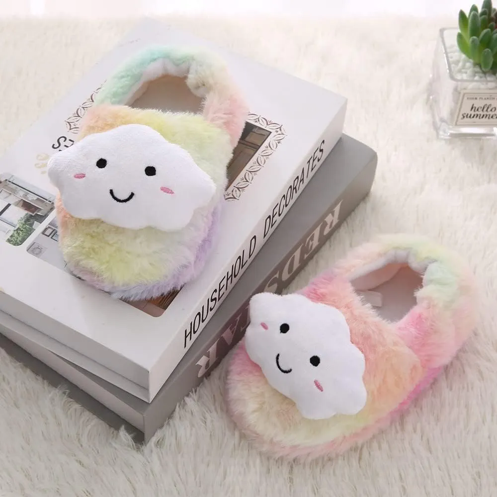 Baby Girl's Premium Soft Plush Slippers Cartoon Warm Winter House Shoes
