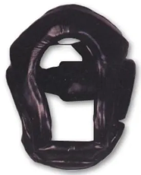 Black Leather Head Guard