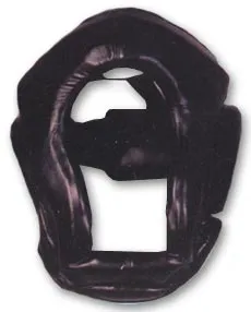 Black Leather Head Guard
