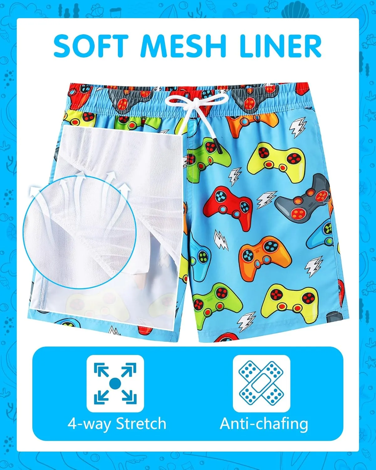 Boys' Swim Trunks - Toddler Swimsuit Shorts