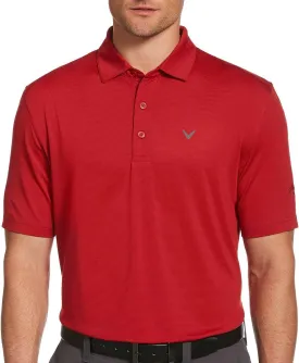 Callaway Men's Pro Spin Fine Line Short Sleeve Golf Polo, Stretch, Moisture-Wicking, Sun Protection (Available in Big & Tall)