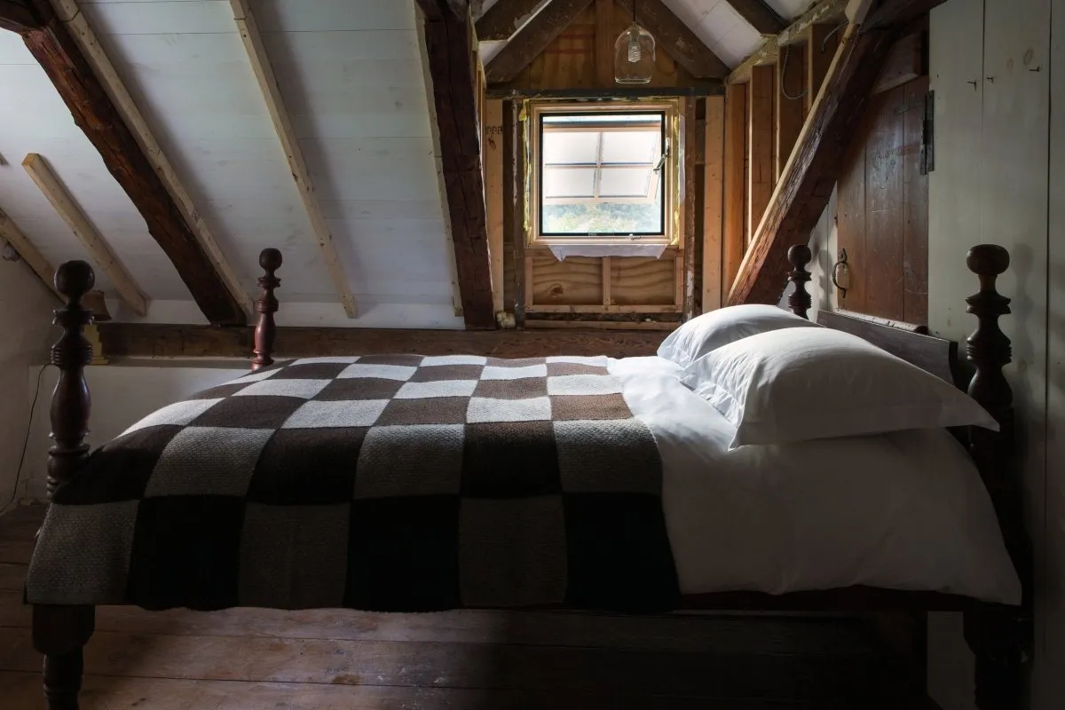 Checker Board Cashmere Throw