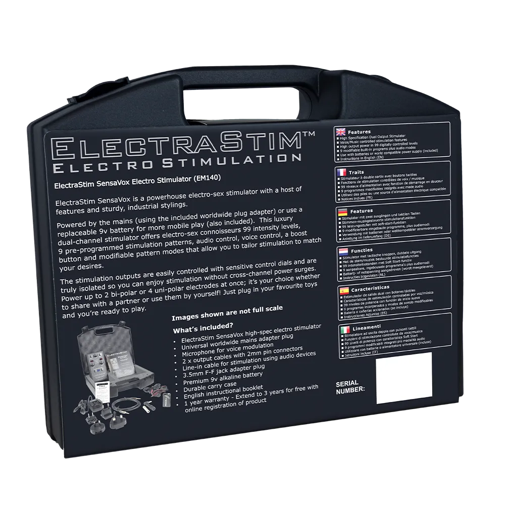 ElectraStim SensaVox Electro Sex Stimulator - EM140