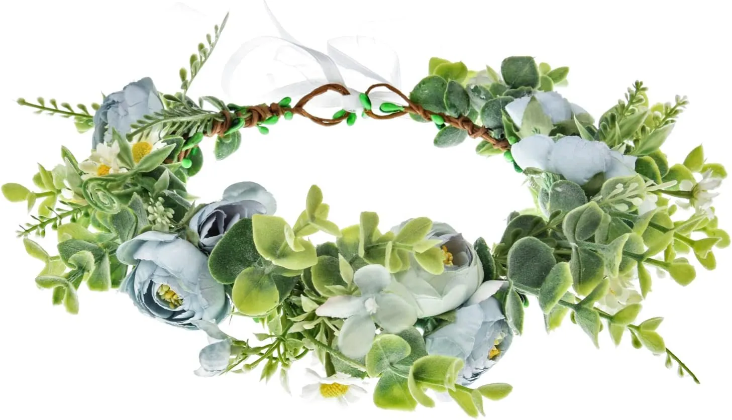 Floral Fall Camellia Flower Crown Rose Headpiece Wedding Bridal Flower Girl Halo Maternity Photo Props FL-03
