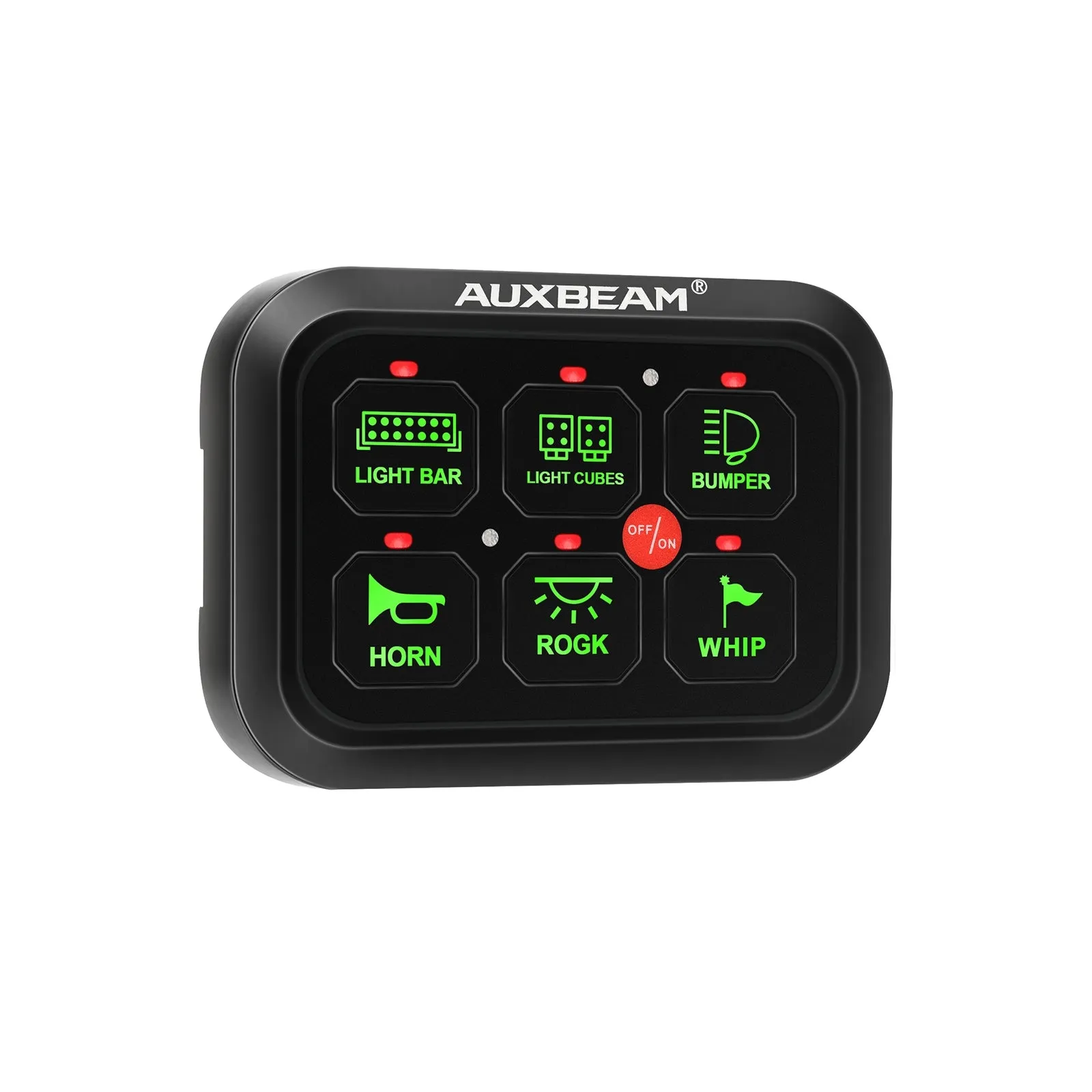 GC60 6 Gang LED Switch Panel, Off Road Light Controller (Green)