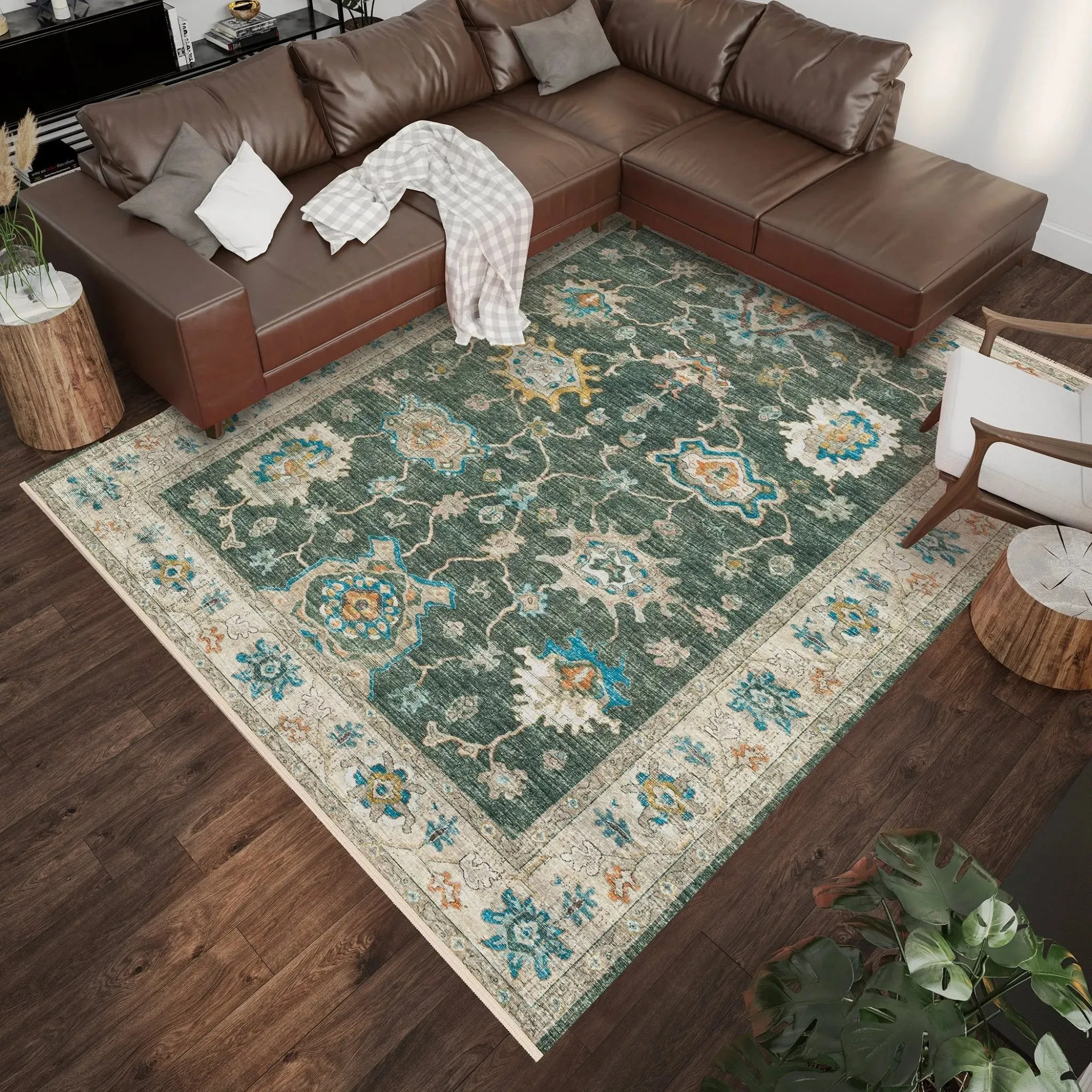 Marbella MB6 Olive Rug