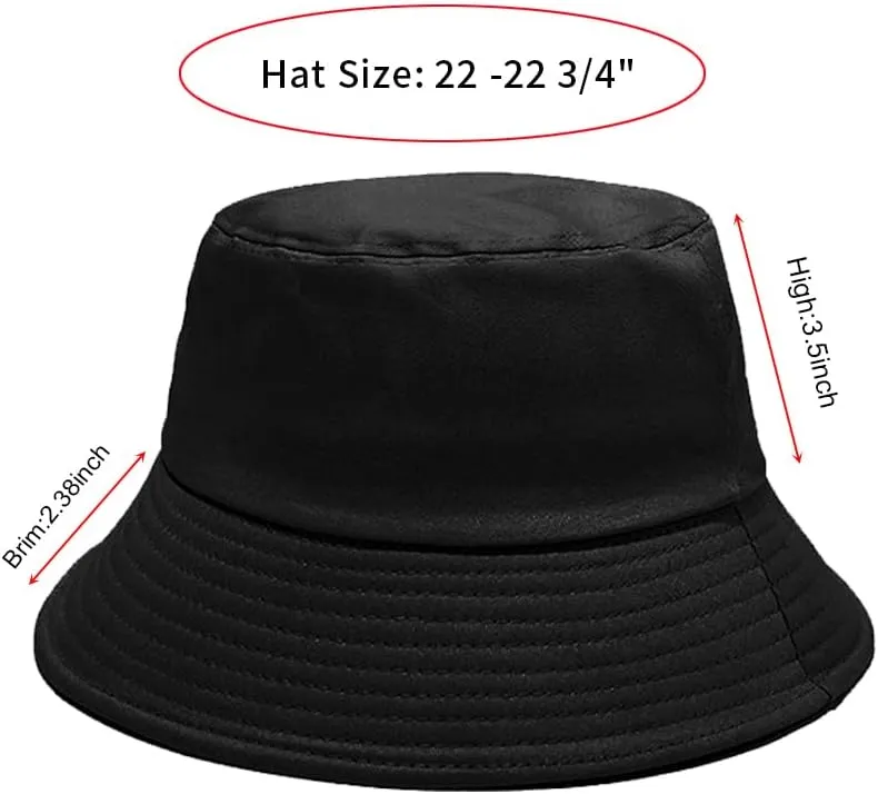 PFFY Bucket Hat for Women Men Cotton Summer Sun Beach Fishing Cap